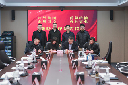 陜外集團(tuán)與周至縣政府、愛(ài)菊糧油、金周?chē)?guó)投、央林實(shí)業(yè)座談交流并簽署戰(zhàn)略合作協(xié)議